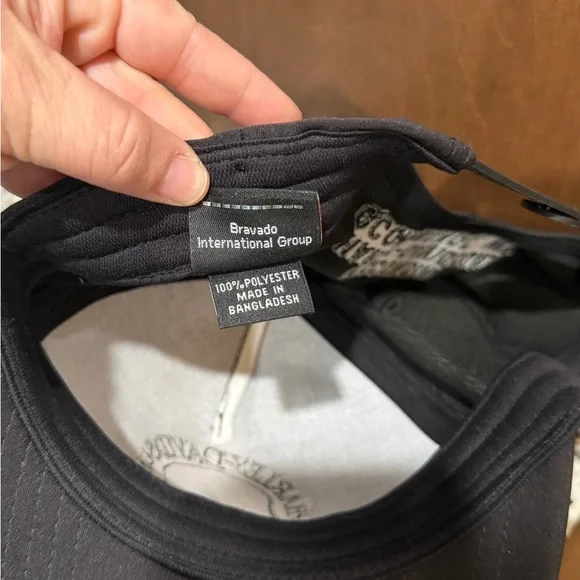 Harley-Davidson Tonal Skull Black Embroidered Cap SnapBack - Picture 7 of 7